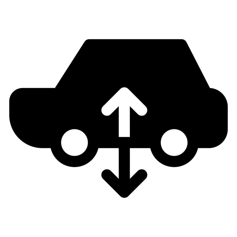 suspension glyph icon illustration isolated on white background vector