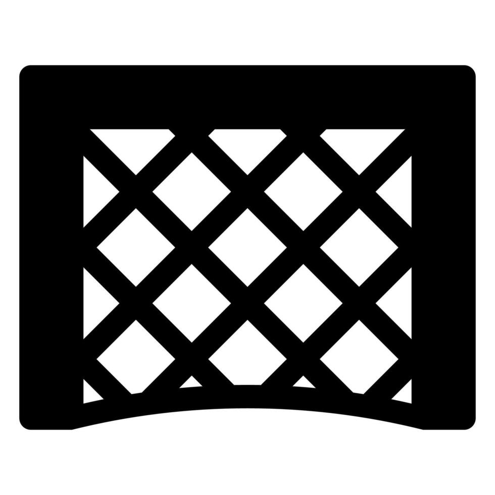 net glyph icon illustration isolated on white background vector