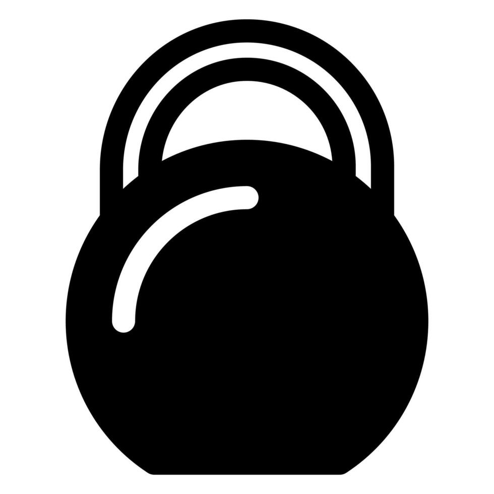 dumbbell glyph icon illustration isolated on white background vector