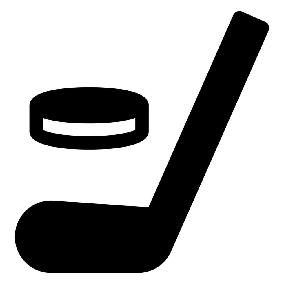hokey glyph icon illustration isolated on white background vector