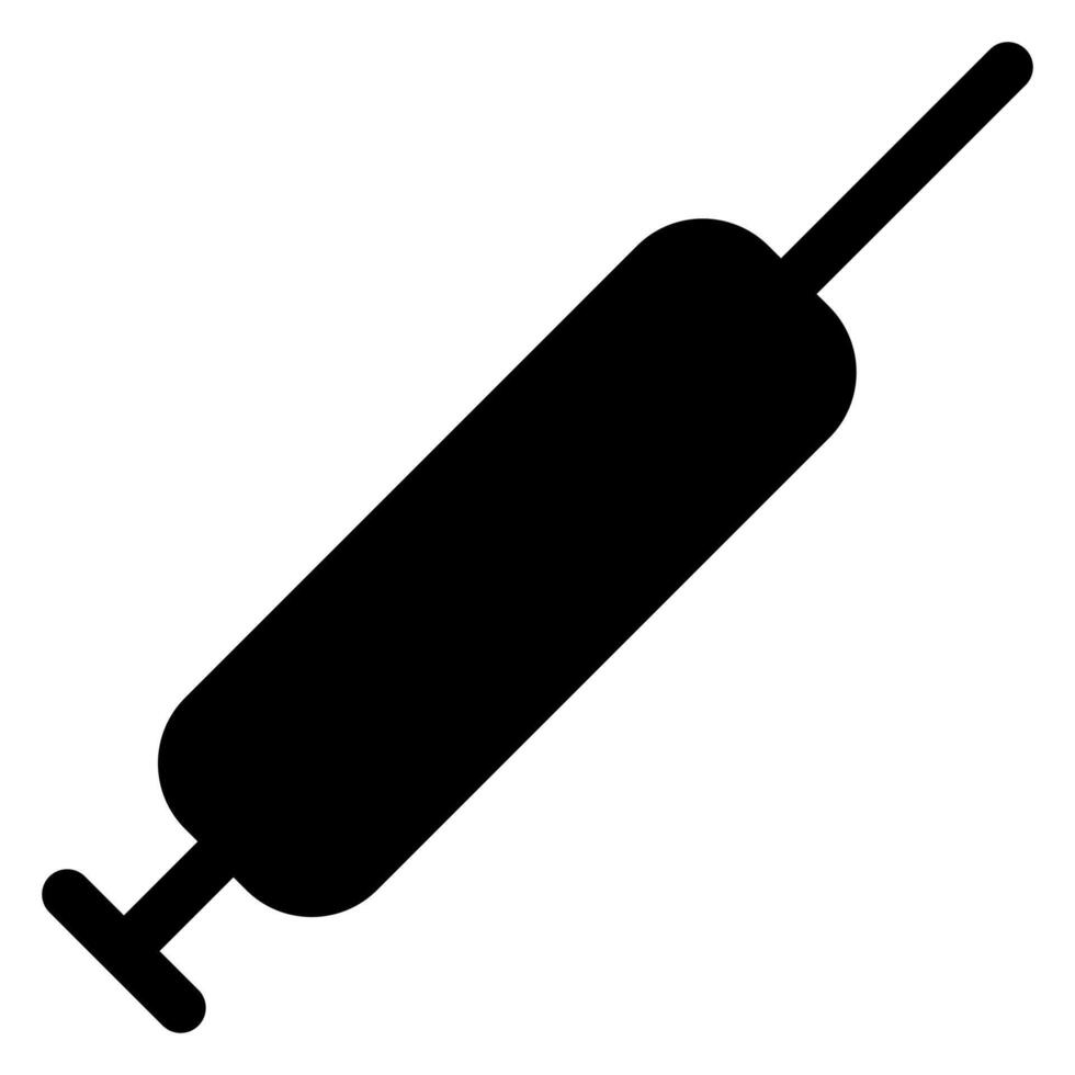 injection glyph icon illustration isolated on white background vector