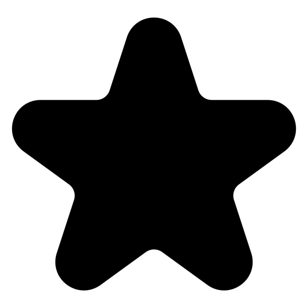 star glyph icon illustration isolated on white background vector