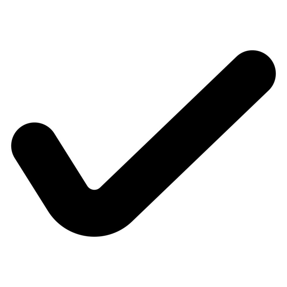 accept glyph icon illustration isolated on white background vector