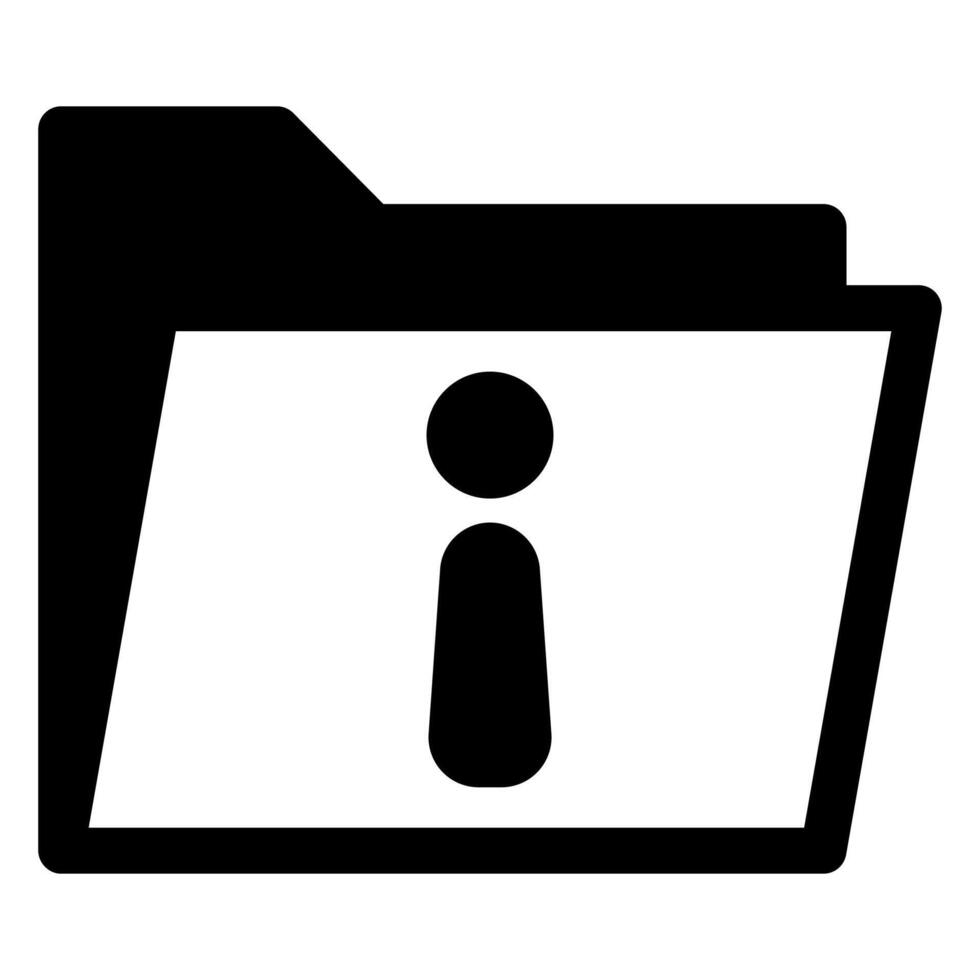 information glyph icon illustration isolated on white background vector