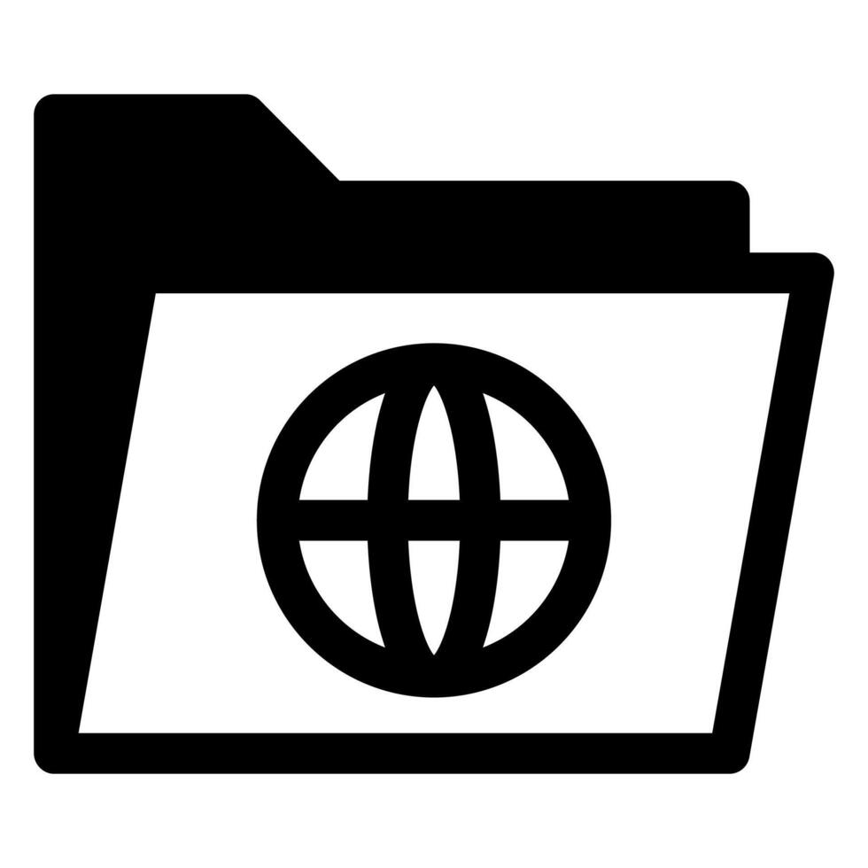 network glyph icon illustration isolated on white background vector