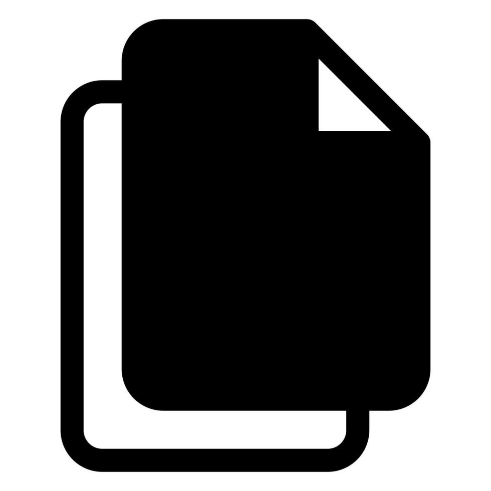 file glyph icon illustration isolated on white background vector