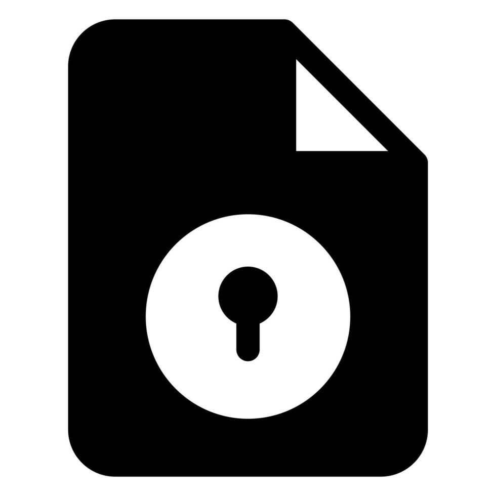 key glyph icon illustration isolated on white background vector