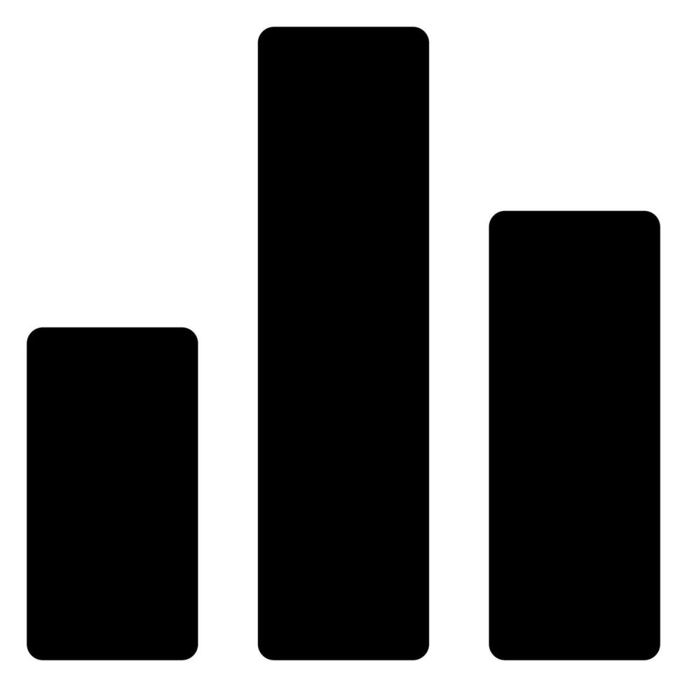 chart glyph icon illustration isolated on white background vector