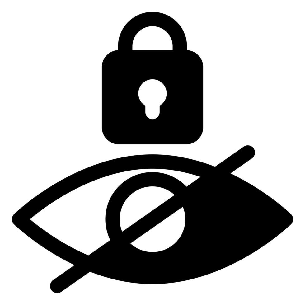 eyes glyph icon illustration isolated on white background vector