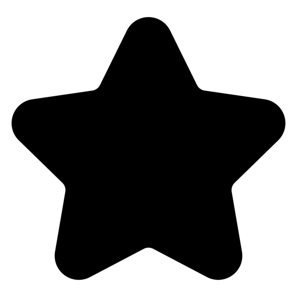 star glyph icon illustration isolated on white background vector