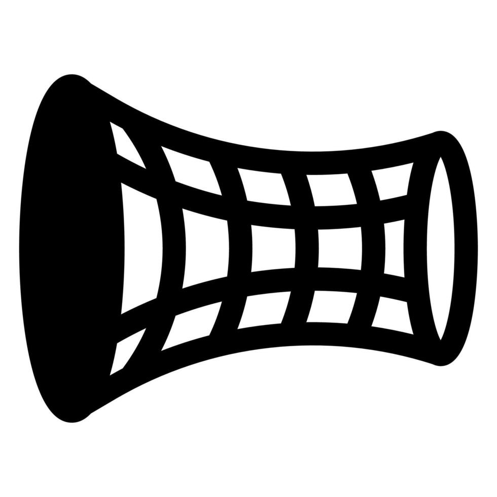 wormhole glyph icon illustration isolated on white background vector