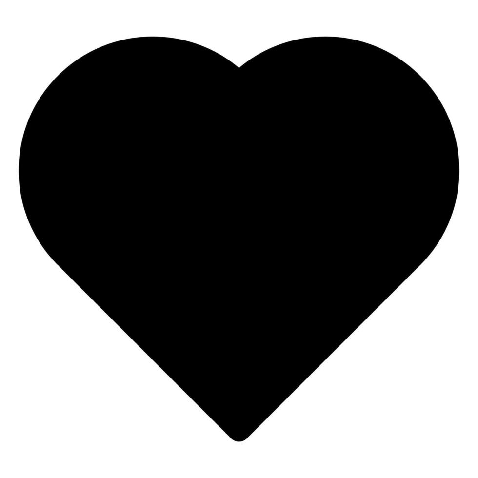 love glyph icon illustration isolated on white background vector