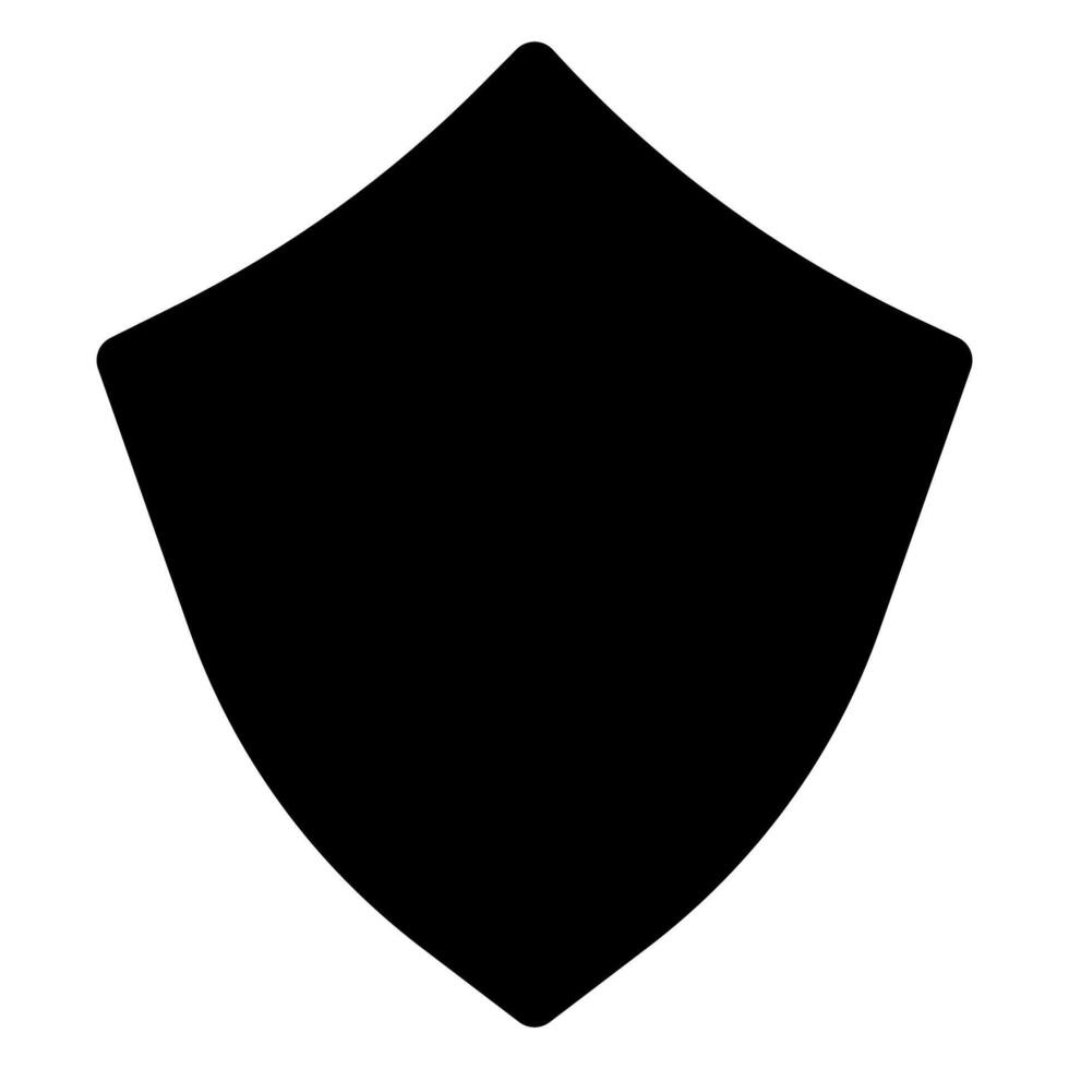 shield glyph icon illustration isolated on white background vector
