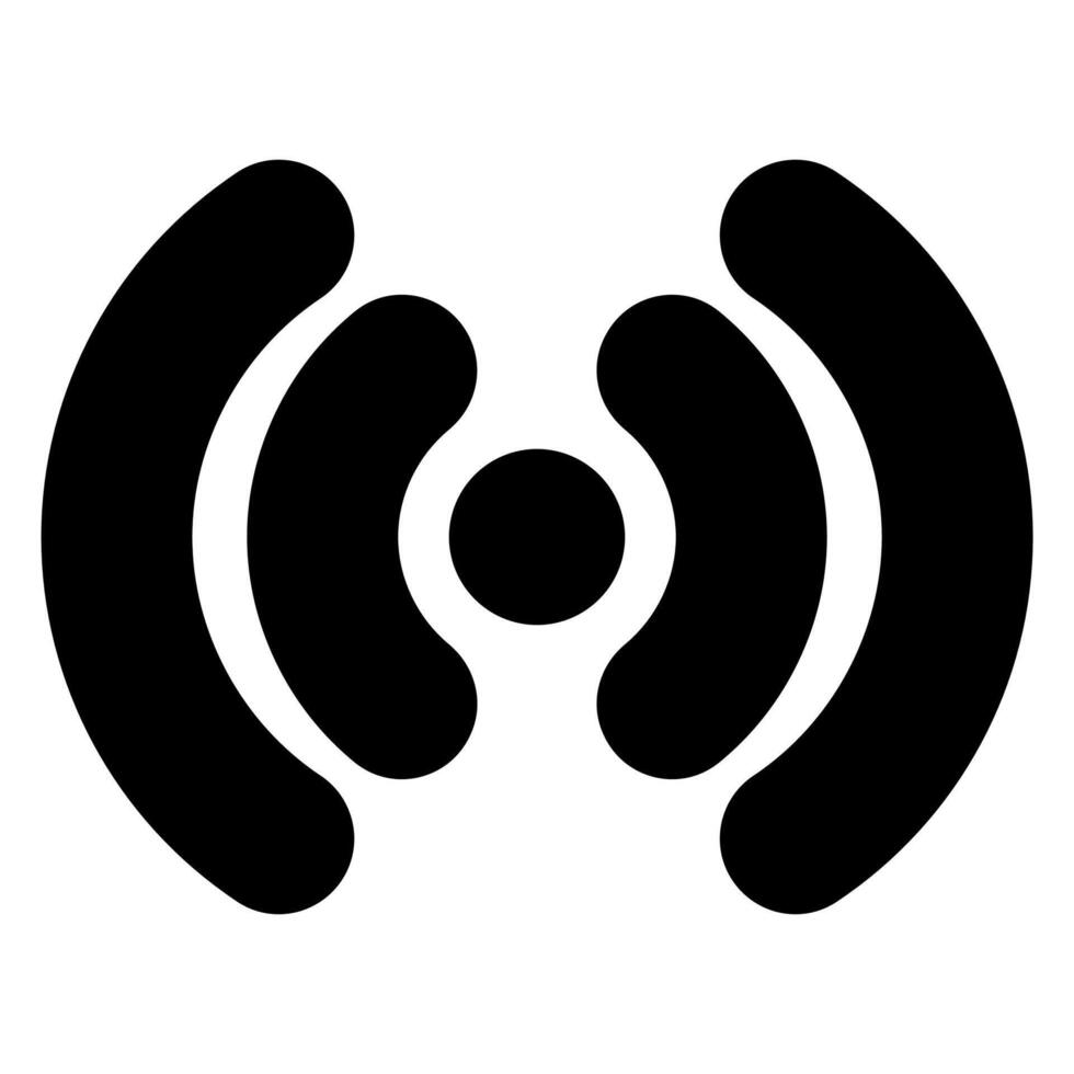 connection glyph icon illustration isolated on white background vector