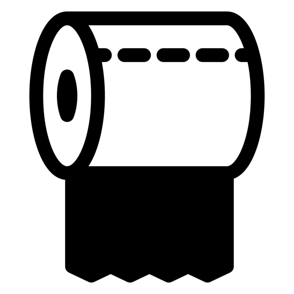 toilet glyph icon illustration isolated on white background vector