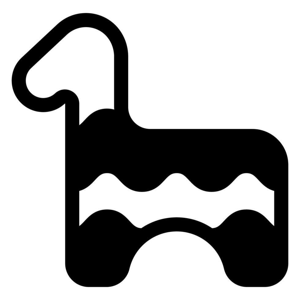 pinata glyph icon illustration isolated on white background vector