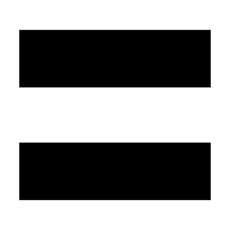 equal glyph icon illustration isolated on white background vector