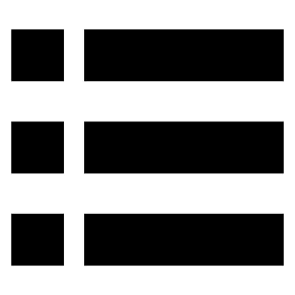 list glyph icon illustration isolated on white background vector