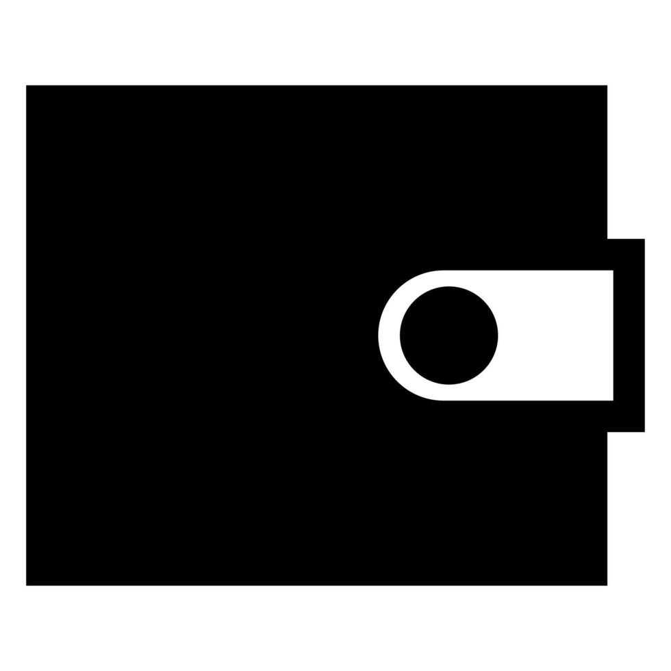 wallet glyph icon illustration isolated on white background vector
