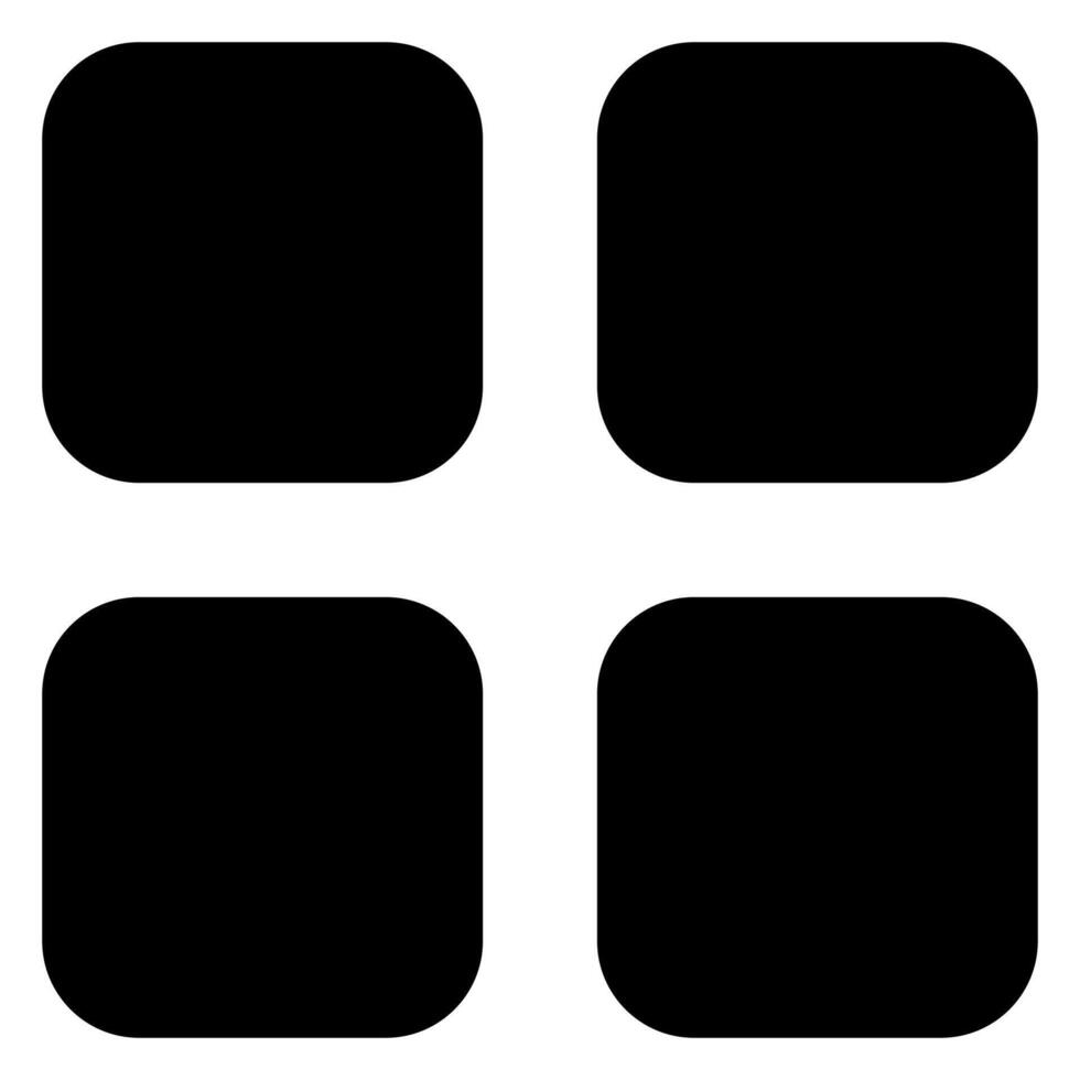 grid glyph icon illustration isolated on white background vector