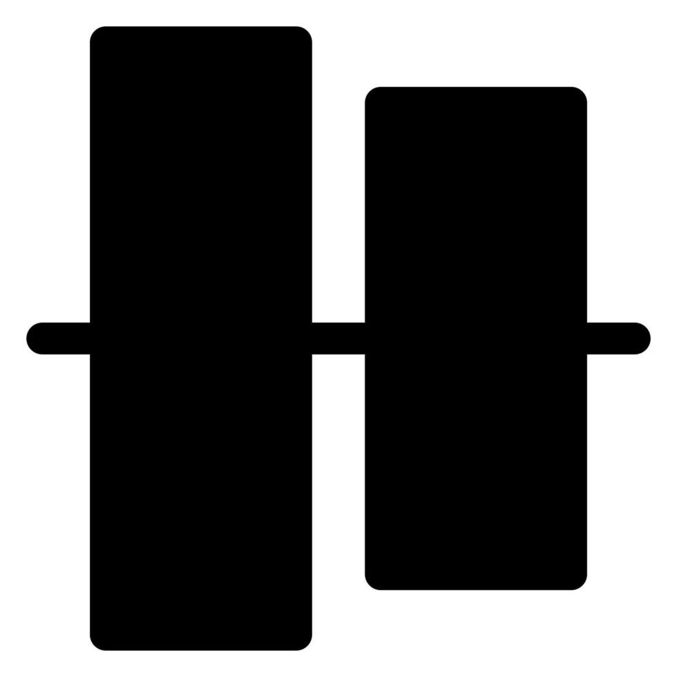 align glyph icon illustration isolated on white background vector