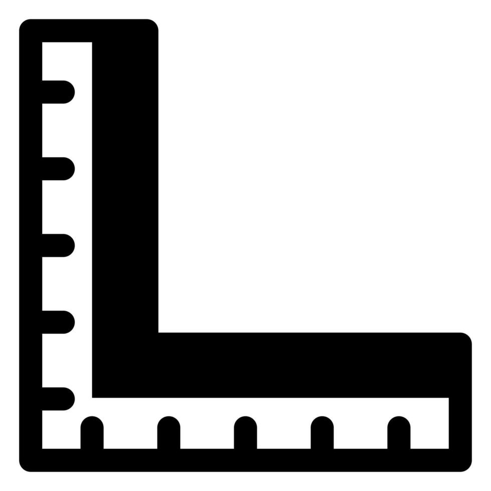 measurement glyph icon illustration isolated on white background vector