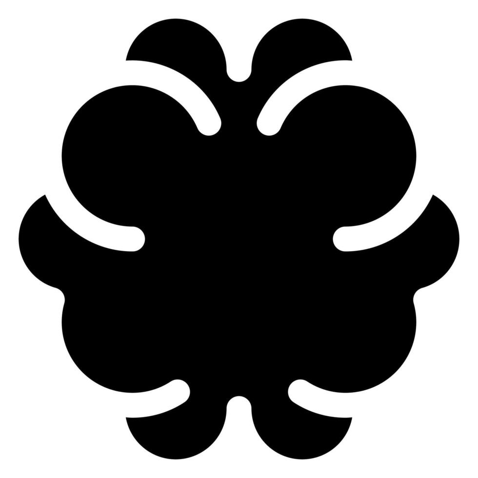 brain glyph icon illustration isolated on white background vector