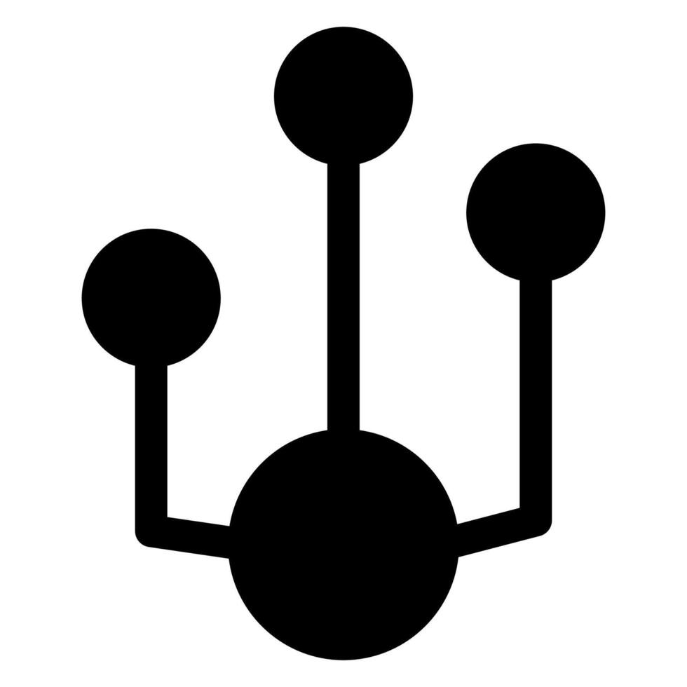 connectivity glyph icon illustration isolated on white background vector