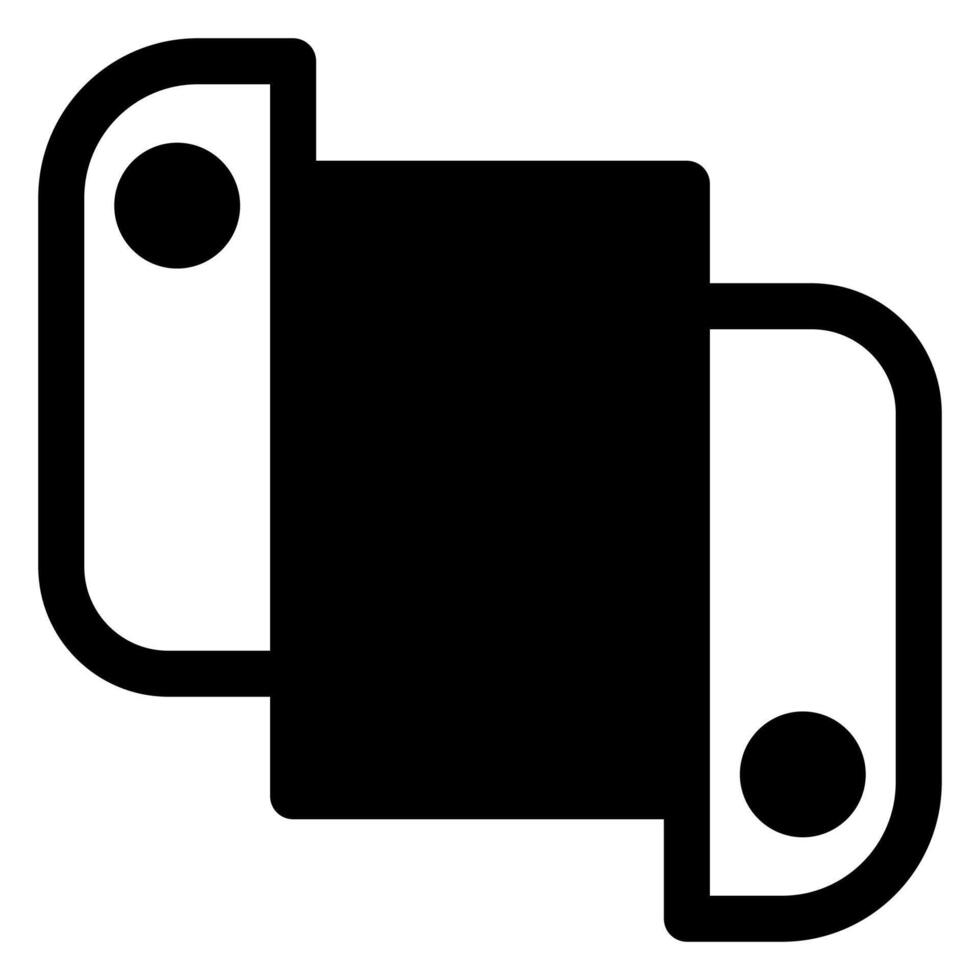 console glyph icon illustration isolated on white background vector