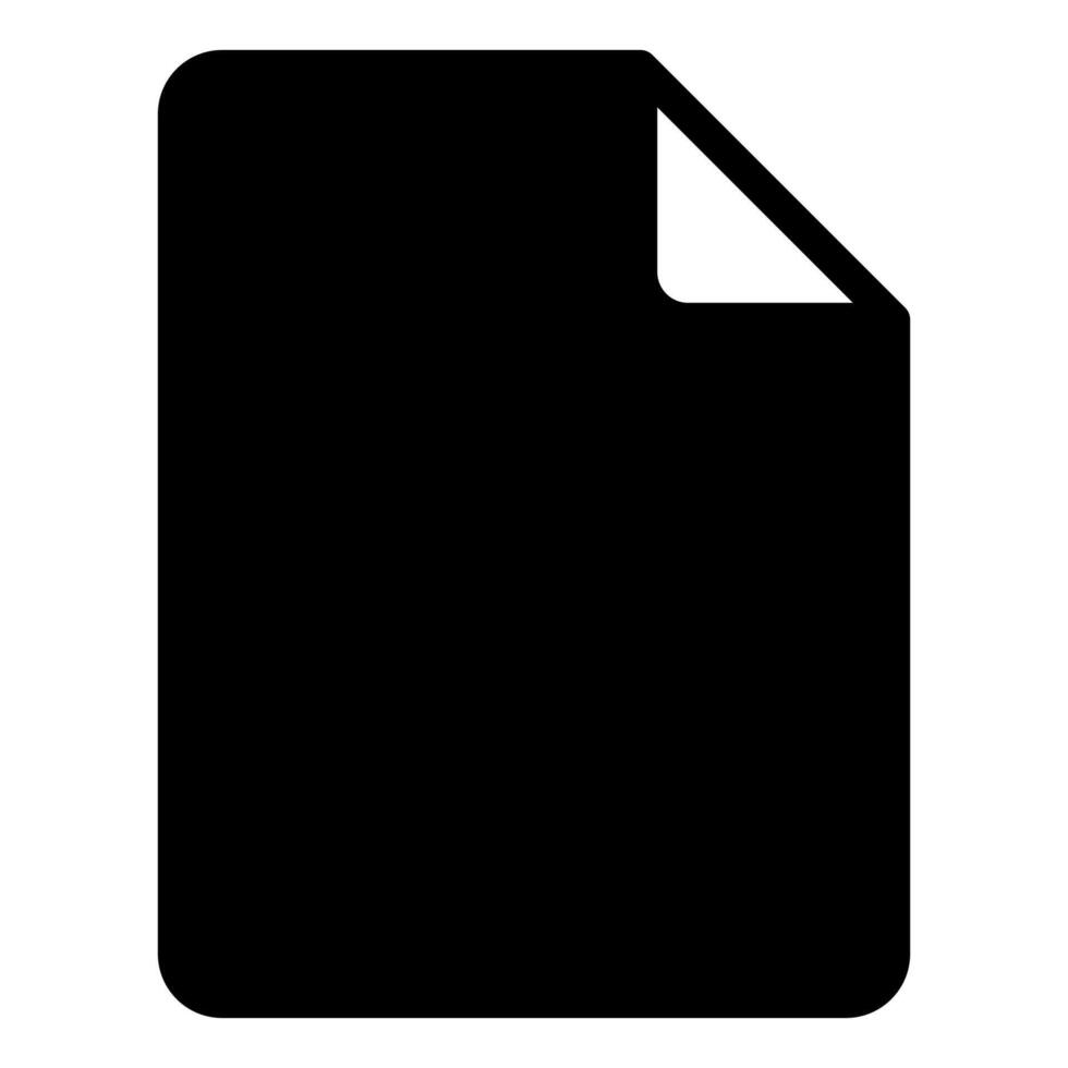 file glyph icon illustration isolated on white background vector