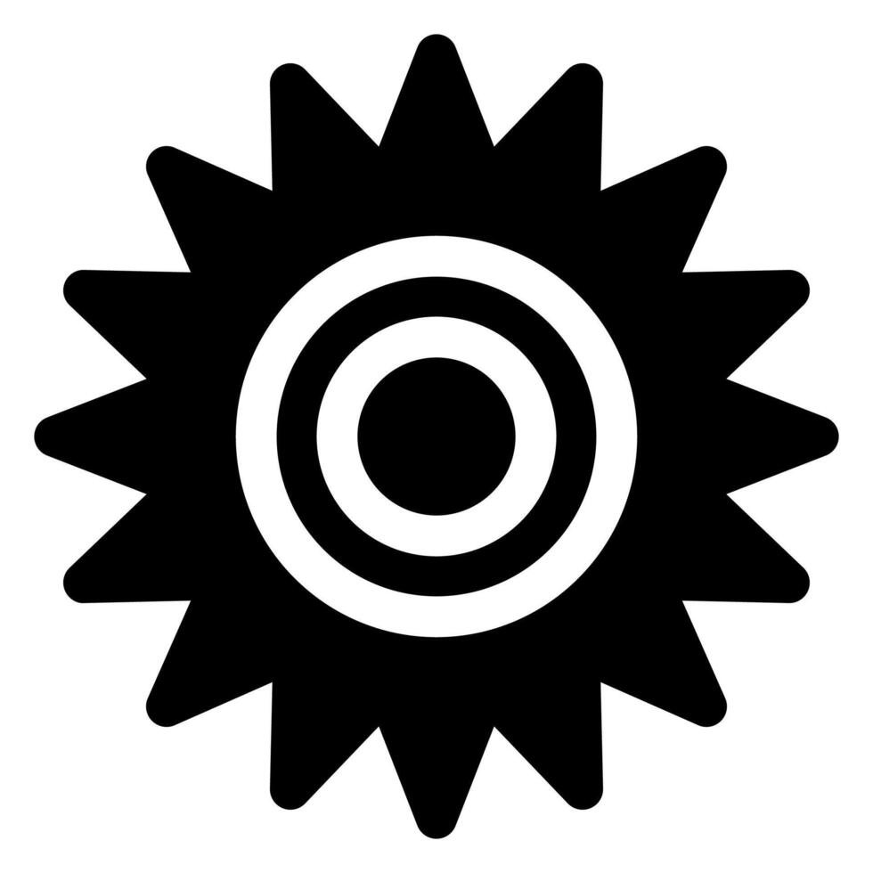 setting glyph icon illustration isolated on white background vector