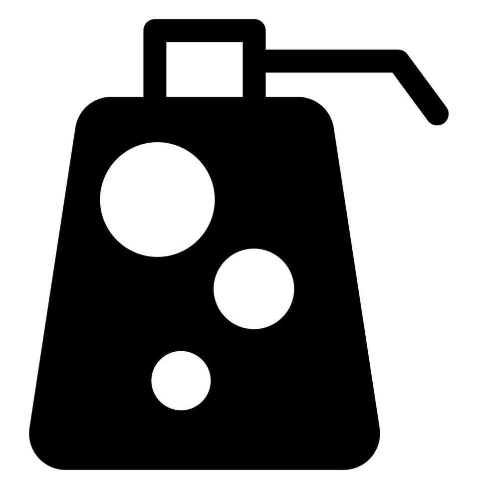 pump glyph icon illustration isolated on white background vector