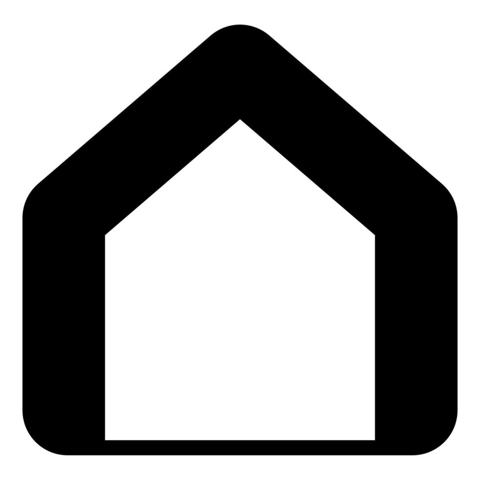 home glyph icon illustration isolated on white background vector