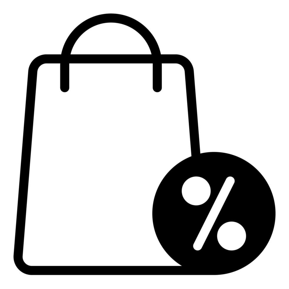 shopping glyph icon illustration isolated on white background vector