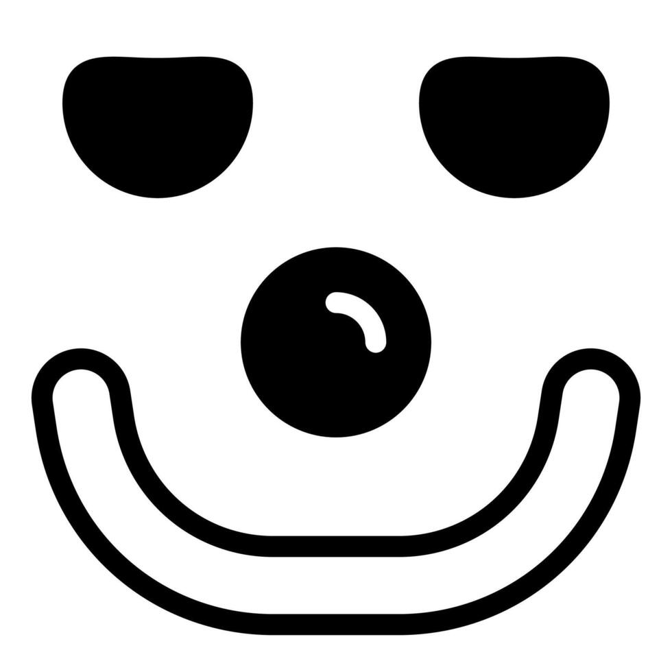 mask glyph icon illustration isolated on white background vector