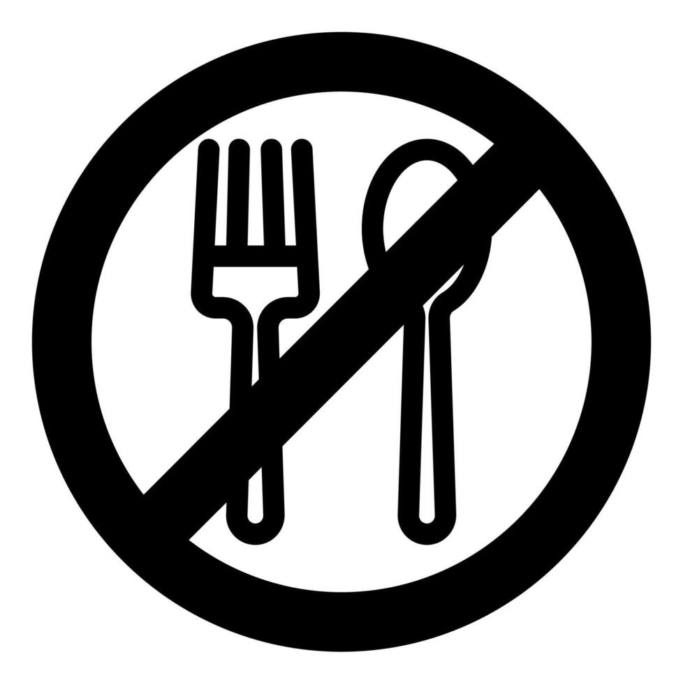 no food glyph icon illustration isolated on white background vector