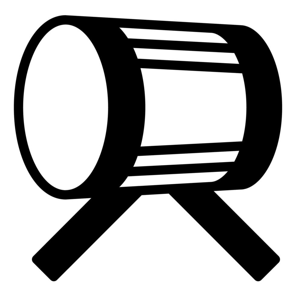 bedug glyph icon illustration isolated on white background vector