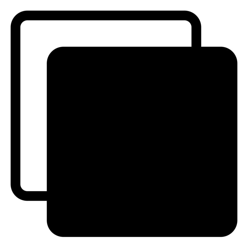 copy glyph icon illustration isolated on white background vector