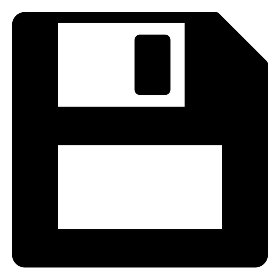 save glyph icon illustration isolated on white background vector