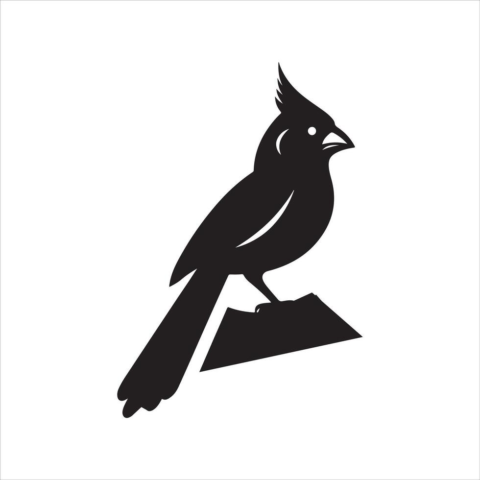 cardinal silhouette illustration vector