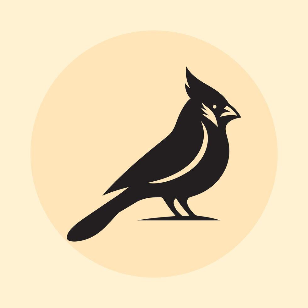 cardinal silhouette illustration vector