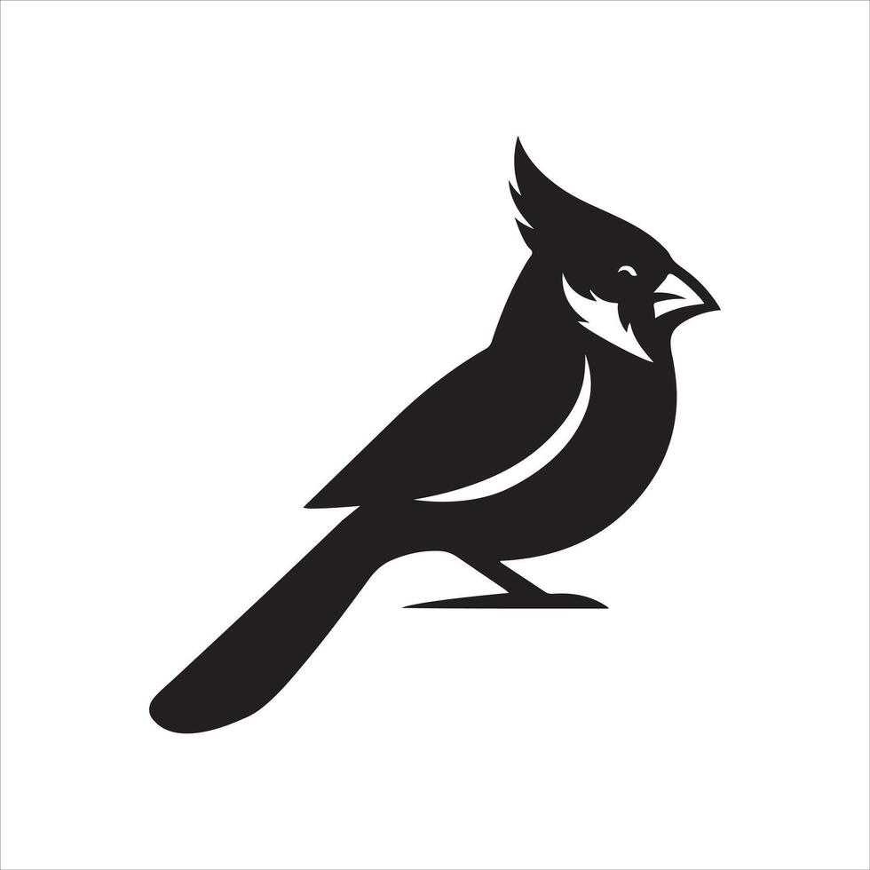 cardinal silhouette illustration vector