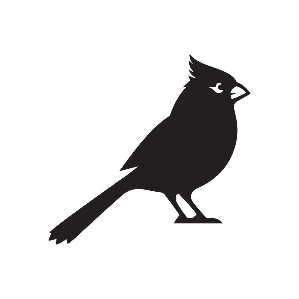 cardinal silhouette illustration vector