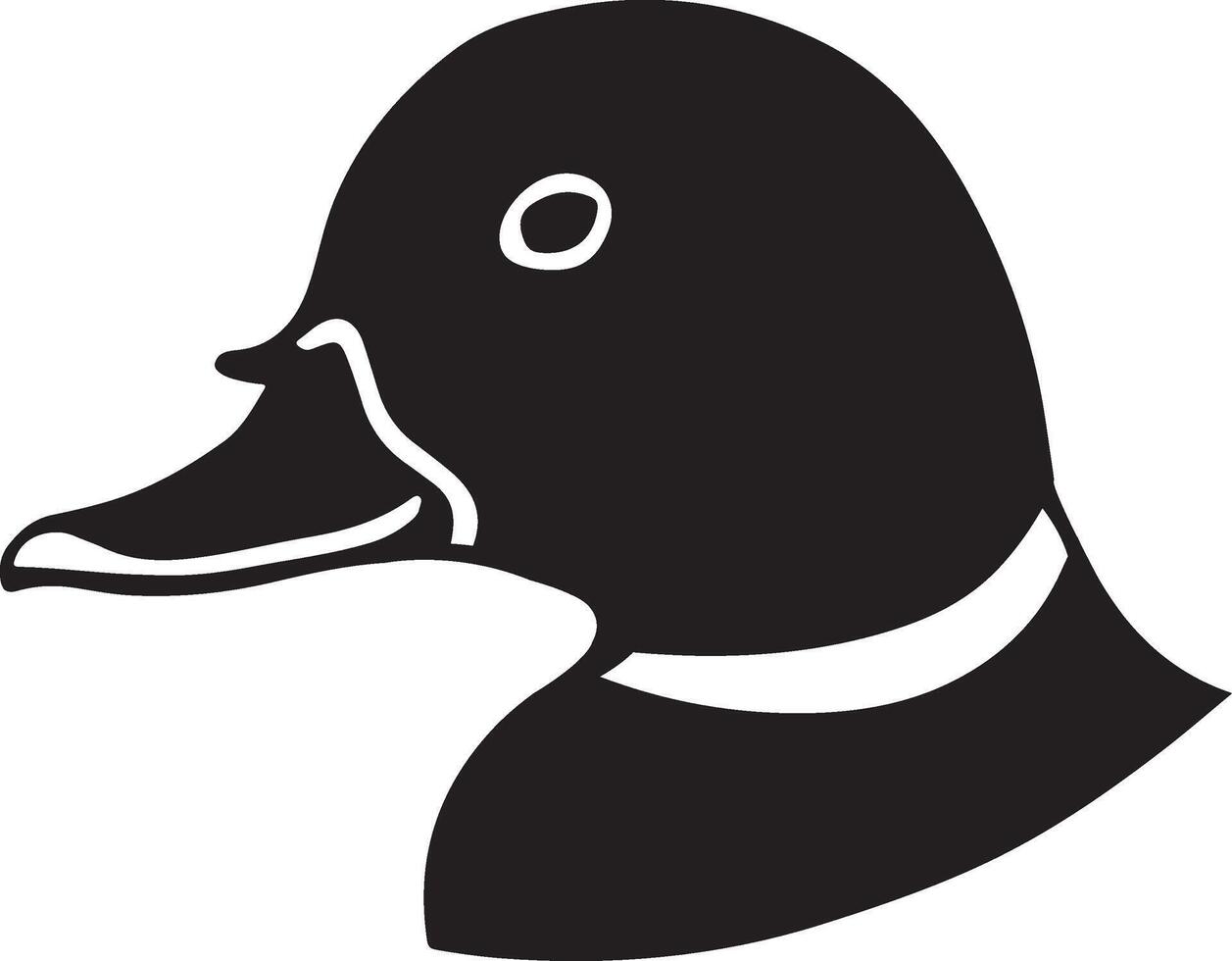 duck head silhouette vector