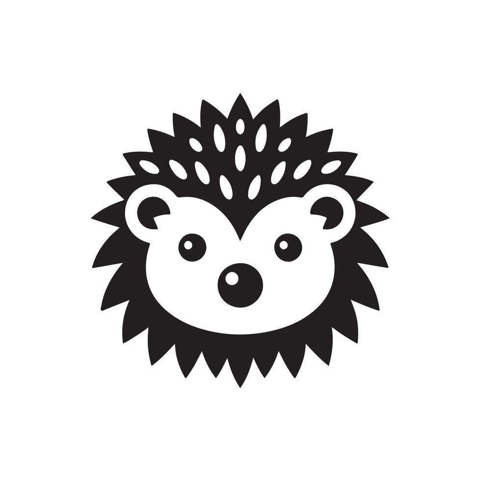Porcupine head illustration vector