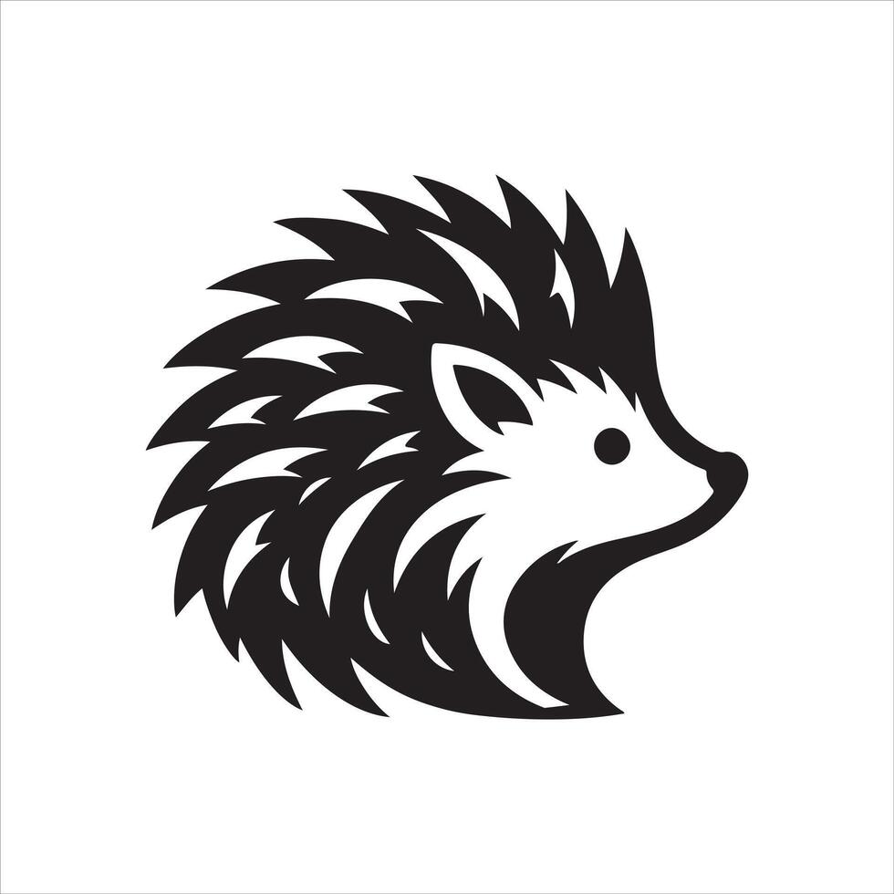 Porcupine head illustration vector