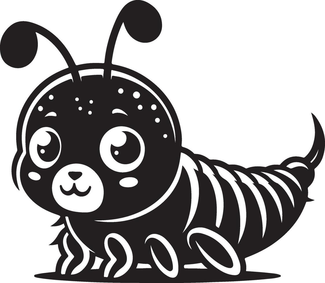 Cute cartoon flea Illustration vector