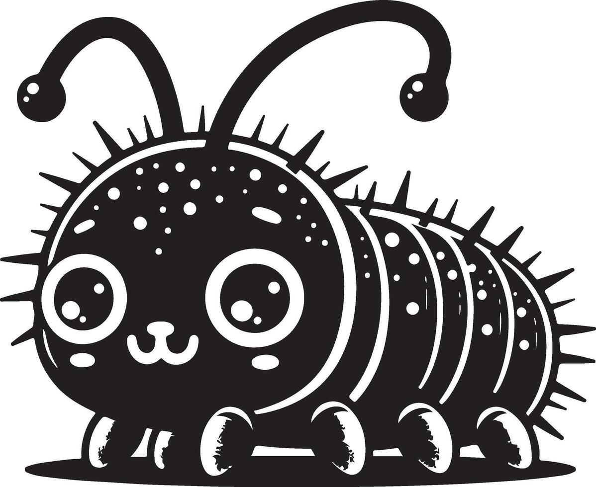Cute cartoon flea Illustration vector