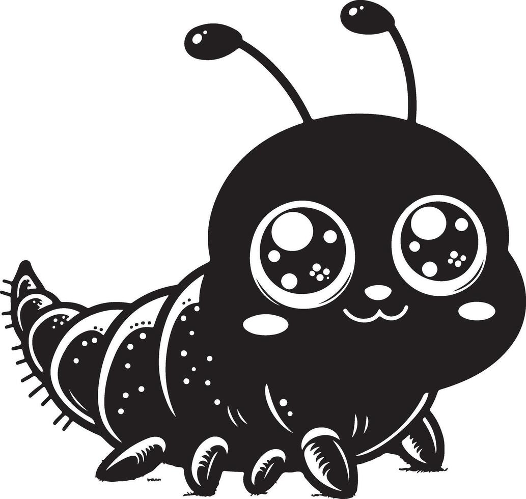 Cute cartoon flea Illustration vector