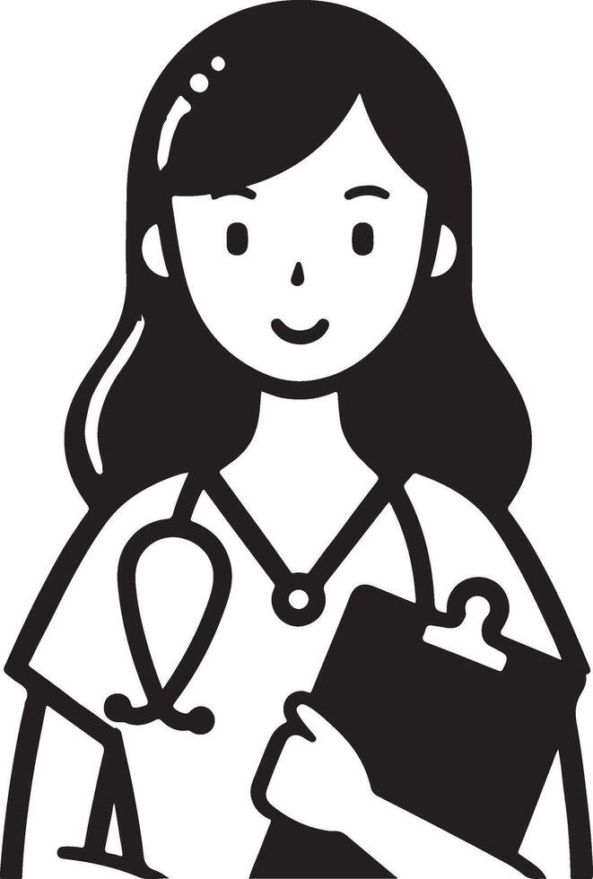 Woman Nurse Illustration vector